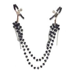 Зажимы для сосков Art of Sex - Nipple clamps Sexy Jewelry Black SO5864 фото