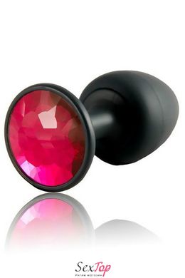 Анальна пробка Dorcel Geisha Plug Ruby XL з кулькою всередині, створює вібрації, макс діаметр 4,5 см MD1335 фото