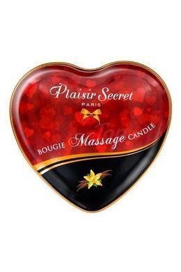 Массажная свеча-сердечко Plaisirs Secrets Vanilla (35 мл) &mdash;  фото товара 2