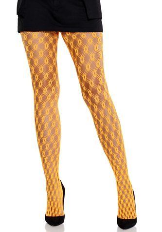 Колготки Leg Avenue Eyelet Net Tights Neon Orange One Size &mdash;  фото товара 1