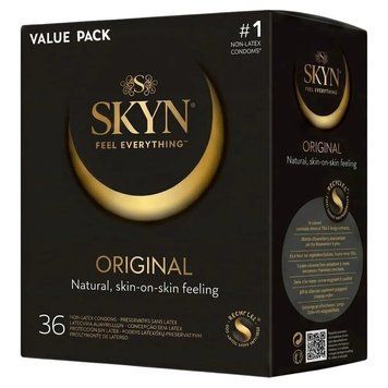 Безлатексні преміум-презервативи SKYN Original 36 шт - фото товару 1