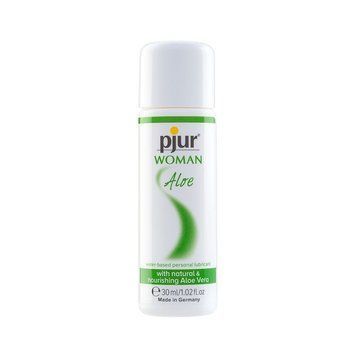 Лубрикант на водной основе pjur Woman Aloe 30 мл с экстрактом алоэ, увлажняющий, без парабенов,  - 1