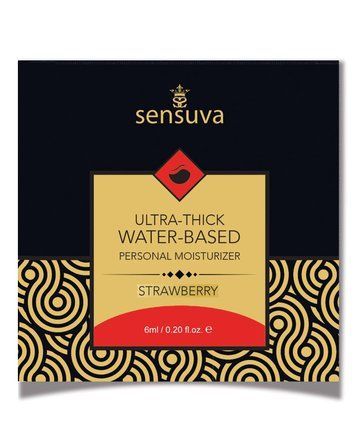 Пробник Sensuva - Ultra&ndash;Thick Water-Based Strawberry (6 мл) - фото товару 1