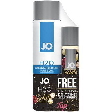 Набір змазок System JO H2O - Original (120 мл) + Gelato - White Chocolate Raspberry (30 мл) SO4486 фото