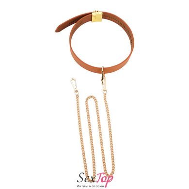 Повідець LOCKINK Tied Collar with Leash Set - Brown - SX0828