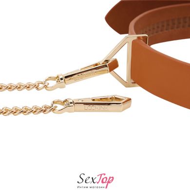 Повідець LOCKINK Tied Collar with Leash Set - Brown - SX0828