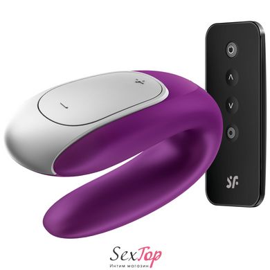 Смарт-вибратор для пар Satisfyer Double Fun (Violet) с пультом ДУ SO5059 фото