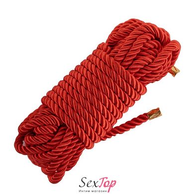 Мотузка для шибарі LOCKINK SEVANDA Shibari Pratice Rope Red, 8 метрів - SX0879