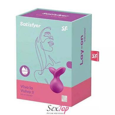 Мінівібромасажер Satisfyer Viva la Vulva 3 Violet SO7787 фото
