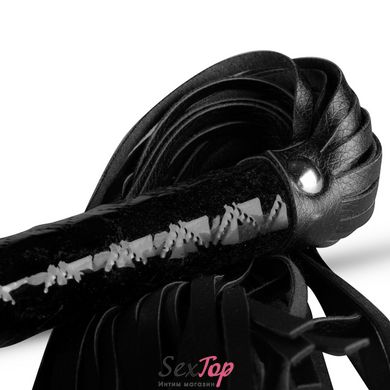 Плеть-флогер Whipped - Beat It Flogger - Black, экокожа SO5125 фото