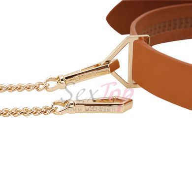 Поводок LOCKINK Tied Collar with Leash Set - Brown &mdash;  фото товара 3