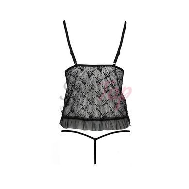 Боді монокіні з відкритими грудьми Passion JUSTINA BODY XXL/XXXL, black - фото товару 4