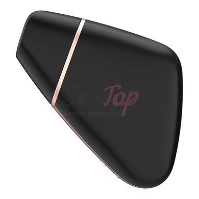 Вакуумний кліторальний стимулятор Satisfyer Love Triangle Black з керуванням через інтернет - фото товару 3