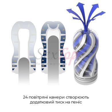 Мастурбатор Tenga Premium Air Flow Cup, 24 повітряні камери всередині - фото товару 6