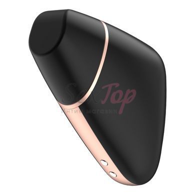 Вакуумний кліторальний стимулятор Satisfyer Love Triangle Black з керуванням через інтернет - фото товару 2