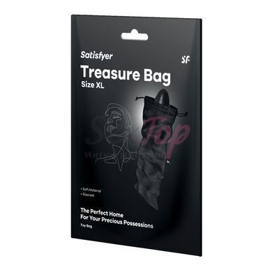 Мешочек для хранения игрушек Satisfyer Treasure Bag XL Black &mdash;  фото товара 3