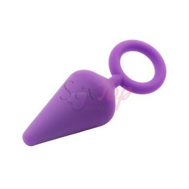 Анальная пробка фиолетовая с колечком Chisa Candy Plug S-Purple &mdash;  фото товара 4