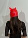 Лакована маска "Кішка" D&A червона SO7517 фото 4