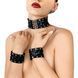 Кожаный чокер с манжетами Art of Sex - Leather Chezarro &mdash; фото 1 из 3