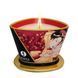 Массажная свеча Shunga Massage Candle - Sparkling Strawberry Wine (170 мл) с афродизиаками