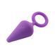 Анальная пробка фиолетовая с колечком Chisa Candy Plug S-Purple &mdash; фото 4 из 5
