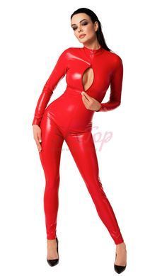 Комбинезон Noir Handmade F353 Red powerwetlook overall - XL &mdash;  фото товара 3