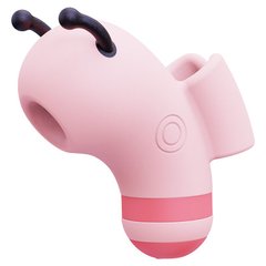 Вакуумный стимулятор с микротоками CuteVibe Beebe Pink, на палец SO6551 фото