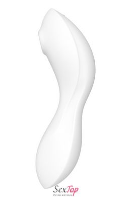 Вакуумный смарт-стимулятор с вибрацией Satisfyer Curvy Trinity 5 (White), управление со смартфона SO6725 фото