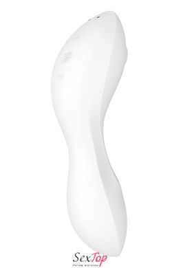 Вакуумний смарт-стимулятор із вібрацією Satisfyer Curvy Trinity 5 (White), керування зі смартфона SO6725 фото