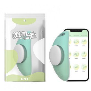 Смарт вибротрусики для стимуляции клитора голубого цвета Cnt Sweet Bomb Panty Vibe App Version &mdash;  фото товара 1