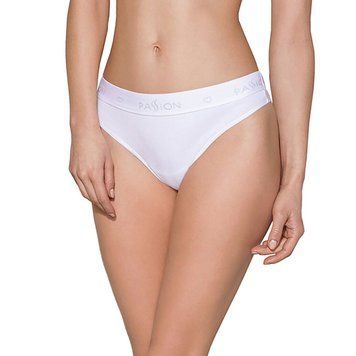 Трусики-бразилиана из хлопка Passion PS005 PANTIES white, size M,  - 1
