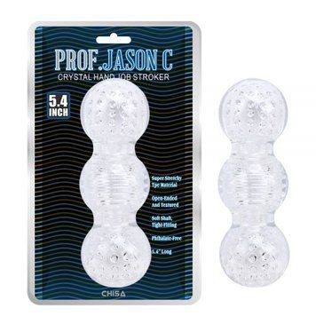 Насадка на член прозрачного цвета Chisa Crystal Hand Job Stroker, Прозрачный - 1