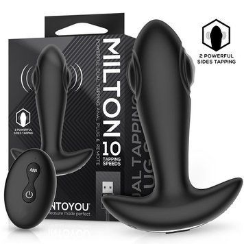 Milton Dual Tapping Anal Plug With Remote Control &mdash;  фото товара 1