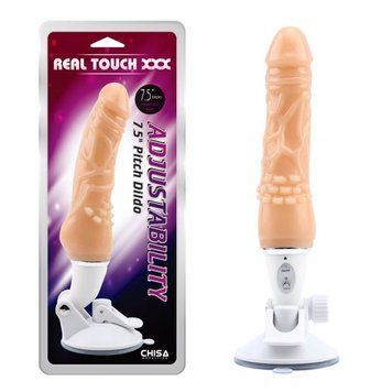 Телесный фаллоимитатор на присоске Adjustability-Pitch Dildo 7.5, Бежевий - 1