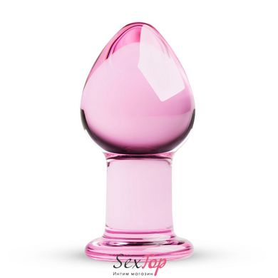 Розовая анальная пробка из стекла Gildo Pink Glass Buttplug No. 27 SO4421 фото