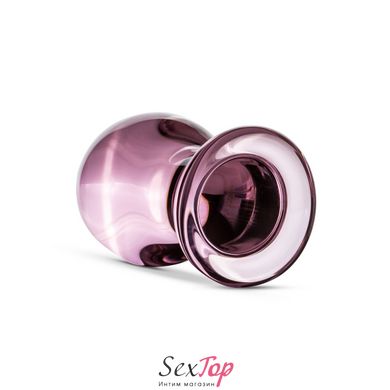 Розовая анальная пробка из стекла Gildo Pink Glass Buttplug No. 27 SO4421 фото