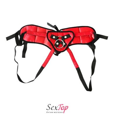 Трусы для страпона Sportsheets - SizePlus Red Lace Satin Corsette, с корсетной утяжкой, ульракомфорт SO2177 фото
