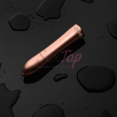 Мощная вибропуля DOXY ROSE GOLD в металлическом кейсе, ультрагладкая, 7 режимов &mdash;  фото товара 6