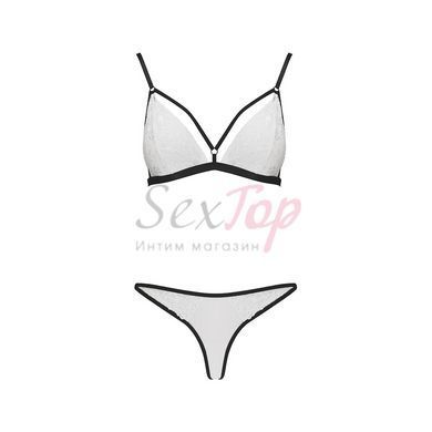 Комплект белья ORIHIME SET white L/XL - Passion: стрэпы: лиф и трусики &mdash;  фото товара 3