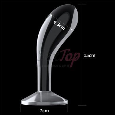 Анальний фалоімітатор масажер простати Lovetoy Flawless Clear Prostate Plug 6.0 - фото товару 2