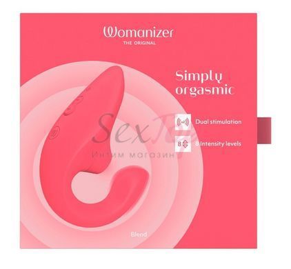 Вакуумний кліторальний стимулятор Womanizer Blend Vibrant Rose - фото товару 7