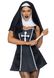 Костюм монашки Leg Avenue Naughty Nun S, платье, головной убор - SO8550 1