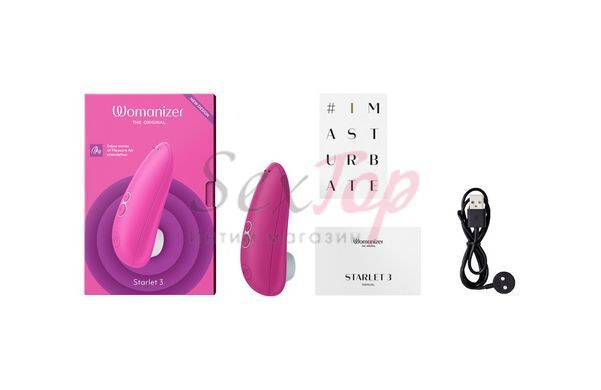 Вакуумный клиторальный стимулятор Womanizer Starlet 3 PINK &mdash;  фото товара 4