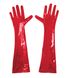 Глянсові вінілові рукавички Art of Sex - Lora, розмір S, колір Червоний SO6602 фото 4