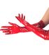 Глянсові вінілові рукавички Art of Sex - Lora, розмір S, колір Червоний SO6602 фото 3