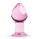 Розовая анальная пробка из стекла Gildo Pink Glass Buttplug No. 27 SO4421 фото 1