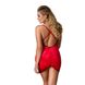 Сорочка приталенная с открытой спиной LENA CHEMISE red 4XL/5XL - Passion, трусики PS1028 фото 2