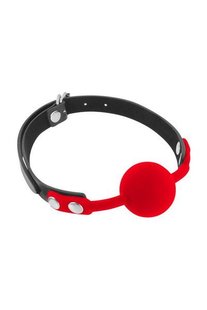 Классический кляп с силиконовым шариком Fetish Tentation Silicone Gag Ball Red - SO3734