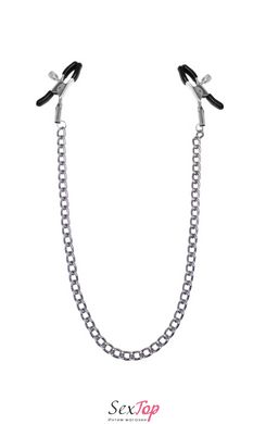 Зажимы для сосков с цепочкой Feral Feelings - Nipple clamps Classic, серебро/черный SO3786 фото