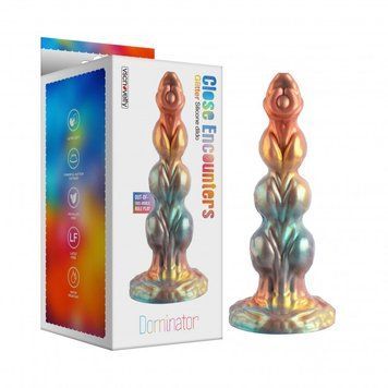 Фаллоимитатор пришельца Glitter Silicone Dildo Dominator &mdash;  фото товара 1